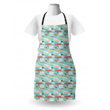 Cold Seasonal Concept Words Apron