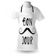 Manly Mustache and Bonjour Apron