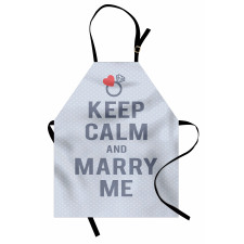 Keep Calm and Marry Me Apron