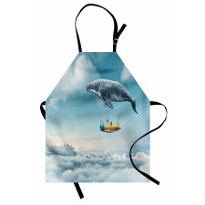 Dreamy View Whale Clouds Apron