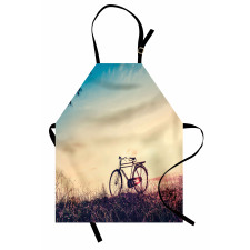 Sunset Bicycle Pastel Apron