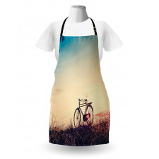 Sunset Bicycle Pastel Apron