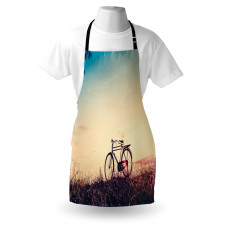 Sunset Bicycle Pastel Apron