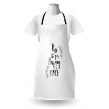 This is My Happy Place Text Apron