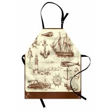 Oceanic Drawing Effect Apron