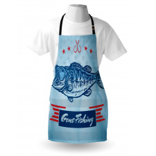 Throat Fish USA Flag Apron