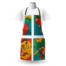 Fisherman Caricature Apron