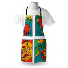 Fisherman Caricature Apron