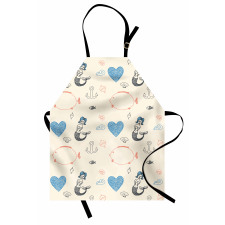 Balloon Fish Hearts Apron