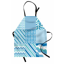 Zigzags Wavy Anchor Apron