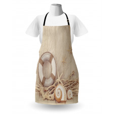 Life Buoy Wooden Sepia Apron