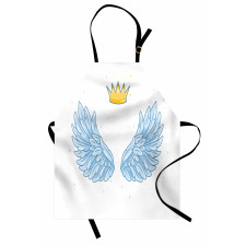 Angel Wings and Crown Above Apron