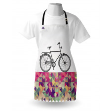 Bike over Color Mosaic Apron