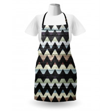 Retro Art Black Chevron Apron