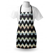 Retro Art Black Chevron Apron