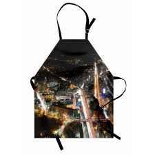 Skyline at Night City Apron