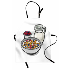 Healthy Breakfast Cartoon Apron