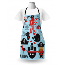 Cartoon Marine Adventure Apron