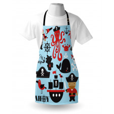 Cartoon Marine Adventure Apron