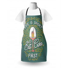 Life is Short Eat Cake First Apron