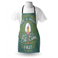 Life is Short Eat Cake First Apron