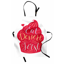 Eat Dessert First Cupcake Apron