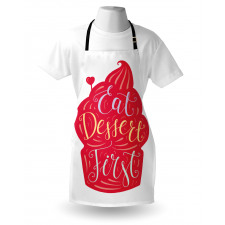 Eat Dessert First Cupcake Apron