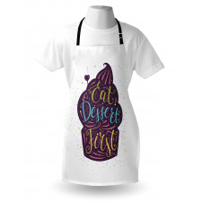 Doodle Cupcake Heart Apron