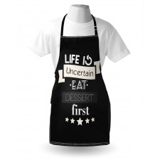 Life is Uncertain Food Themed Apron