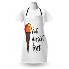 Eat Dessert First Ice Cream Apron