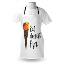 Eat Dessert First Ice Cream Apron