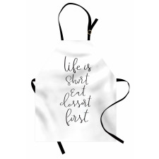 Cursive Ink Lettering Dessert Apron