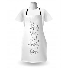 Cursive Ink Lettering Dessert Apron