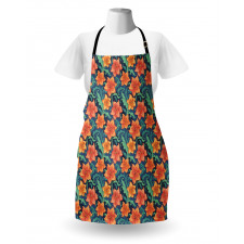 Lilly Flowers Doodle Apron