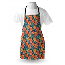 Lilly Flowers Doodle Apron
