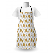 Brush Drawn Dots Rounds Apron