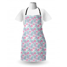 Floral Nature Art Rain Drops Apron