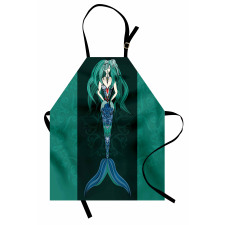 Hand Drawn Mermaid Apron