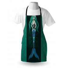 Hand Drawn Mermaid Apron