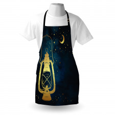 Magic Oil Lantern at Night Apron