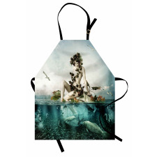 Mermaid on a Shell Apron