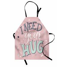 I Need Your Hug in Pastel Tone Apron