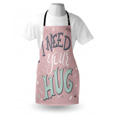 I Need Your Hug in Pastel Tone Apron