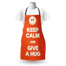 Keep Calm and Give a Hug Smile Apron