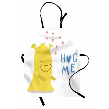 Monster and Hug Me Words Apron