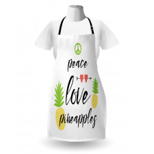 Peace Love Pineapples Apron