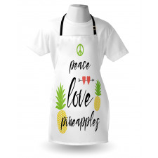 Peace Love Pineapples Apron