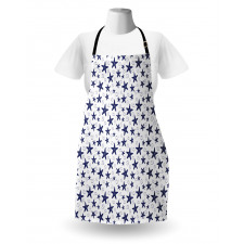 Starfish and Curls Pattern Apron