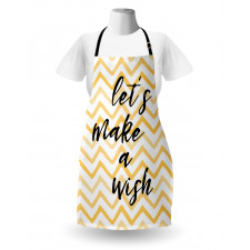 Lets Make a Wish on Chevrons Apron