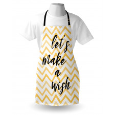 Lets Make a Wish on Chevrons Apron